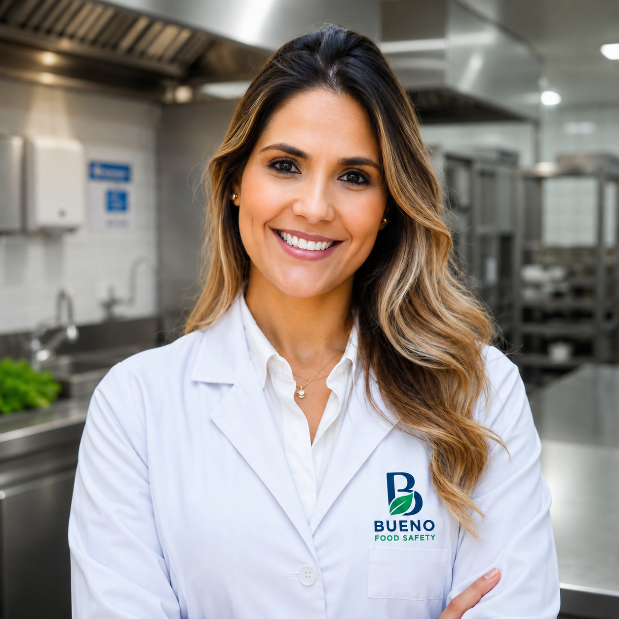 Nutricionista responsável técnica pela Bueno Food Safety em cozinha profissional